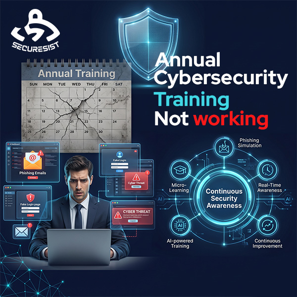 annual cybersecurity training not working