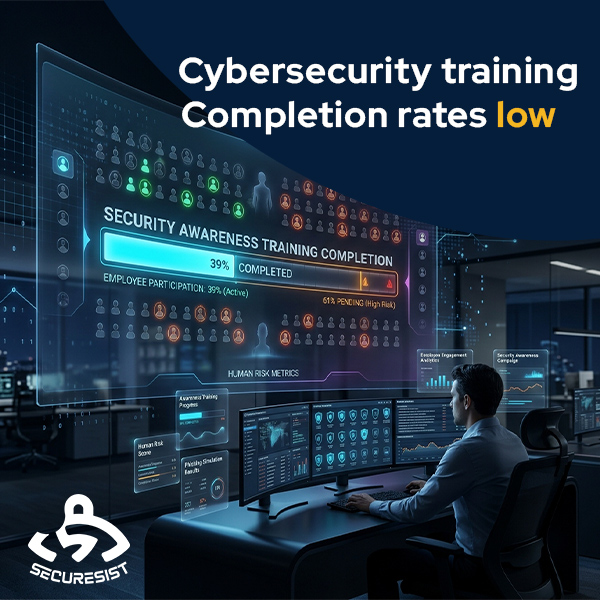 cybersecurity training completion rates low cybersecurity training completion rates low
