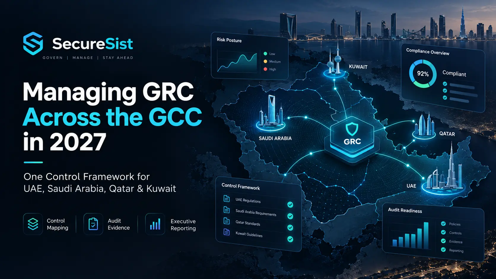 Managing GRC Across the GCC in 2027: One Control Framework for Four Markets